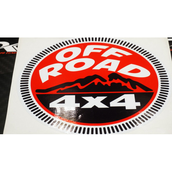 4X4 Off Road Logo Arazi Aracı Kapı Bagaj Sticker - 3