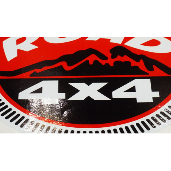 4X4 Off Road Logo Arazi Aracı Kapı Bagaj Sticker - 5