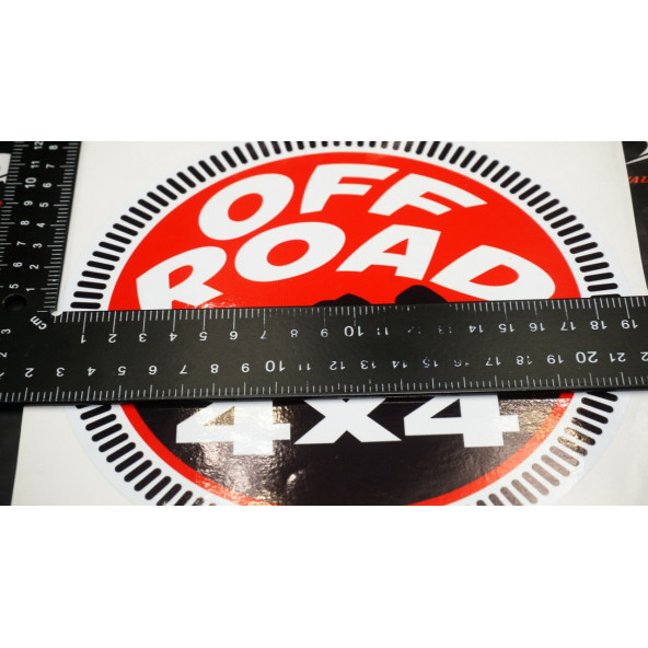 4X4 Off Road Logo Arazi Aracı Kapı Bagaj Sticker - 6
