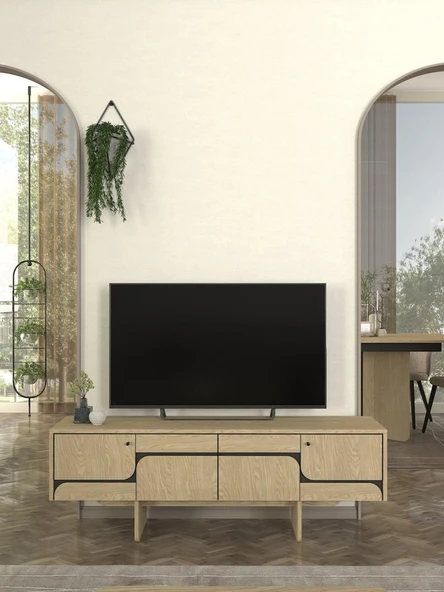 Dekorister Lava Tv Sehpası Rota - Antresit 150cm