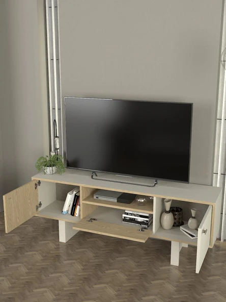Dekorister Selinos Tv Sehpası Kumtaşı - Rota 150cm - 3