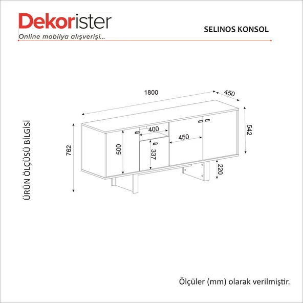 Dekorister Selinos Konsol Kumtaşı - Rota 180cm - 8