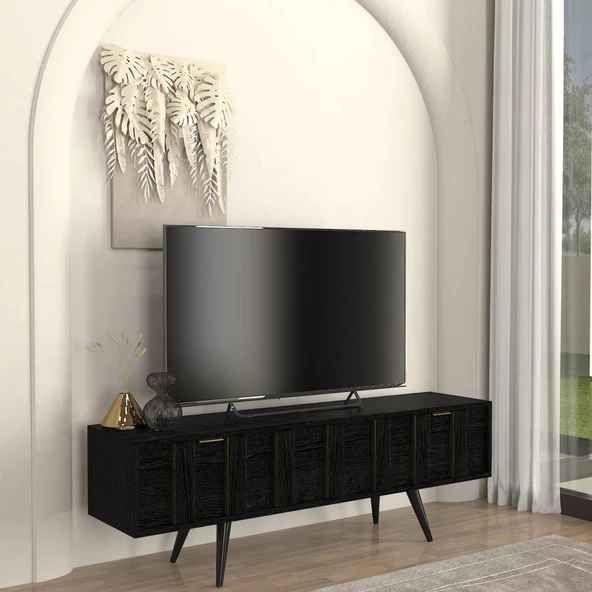 Dekorister Drada Tv Sehpası Senkronsiyah 150cm