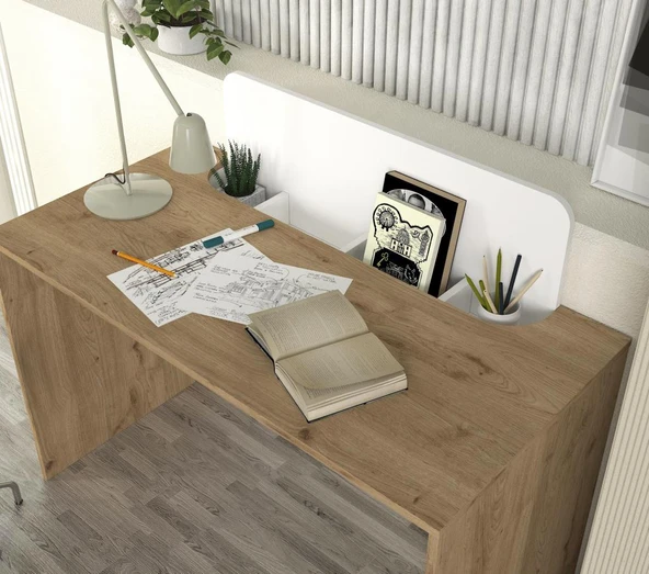 Dekorister Maris Çalışma Masası Sepet - Beyaz - 3