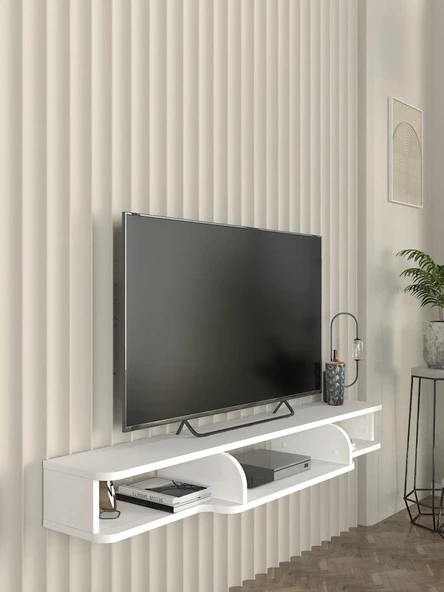 Dekorister Leppo Tv Sehpası Beyaz 135 cm