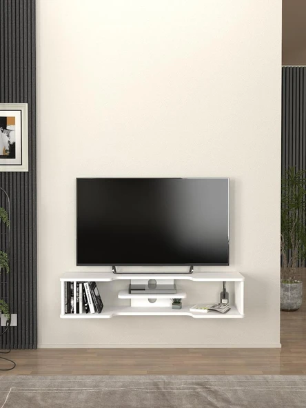Dekorister Perry Tv Sehpası Beyaz 120 cm - 3