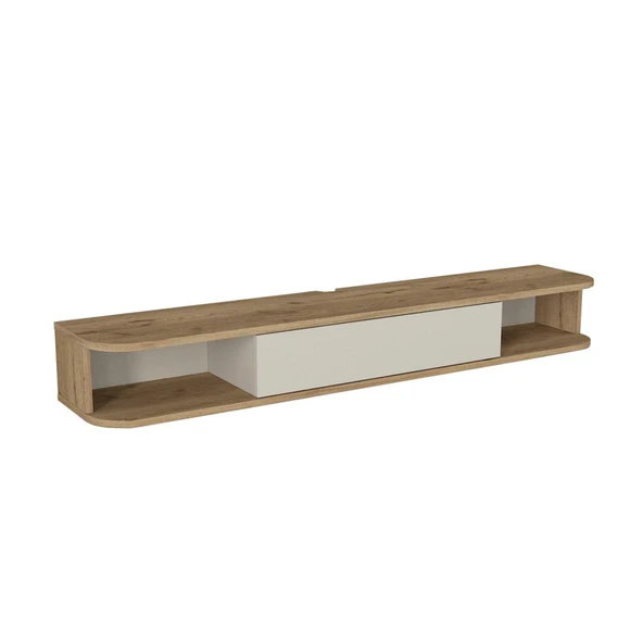 Dekorister Cross Tv Sehpası Sepet - Kumtaşı 150 cm - 5