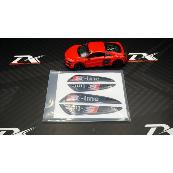 Audi S Line Logo Kapı Kenarı Koruma Damla Desen 3M Band - Resim 2