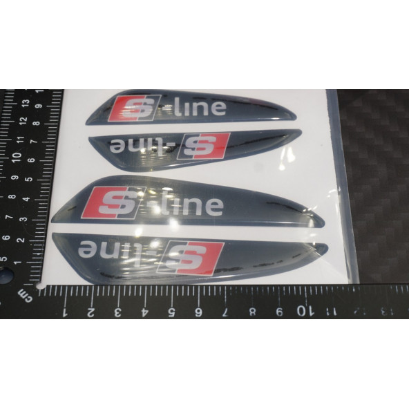 Audi S Line Logo Kapı Kenarı Koruma Damla Desen 3M Band - Resim 5