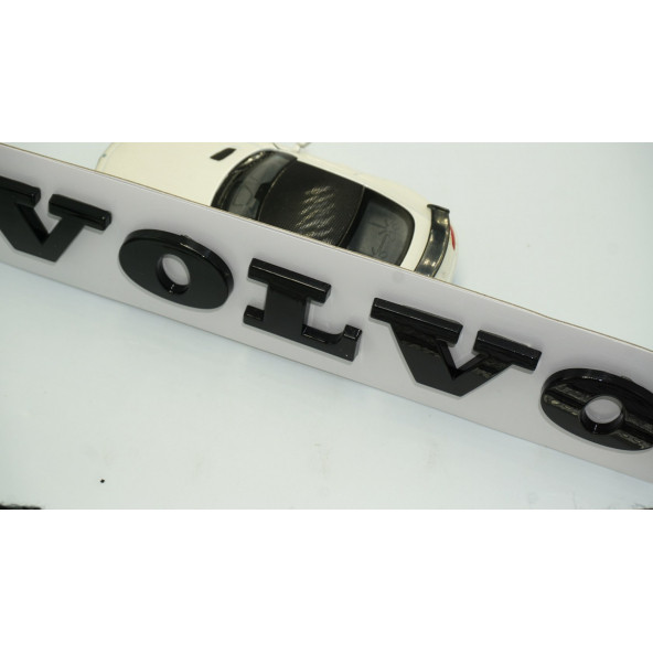 DK Volvo Bagaj Kapağı Siyah 3M 3D Yazı Logo Amblem Orjinal Ürün - 4