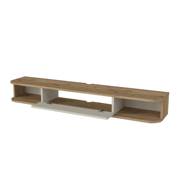 Dekorister Cross Tv Sehpası Sepet - Kumtaşı 150 cm - 6