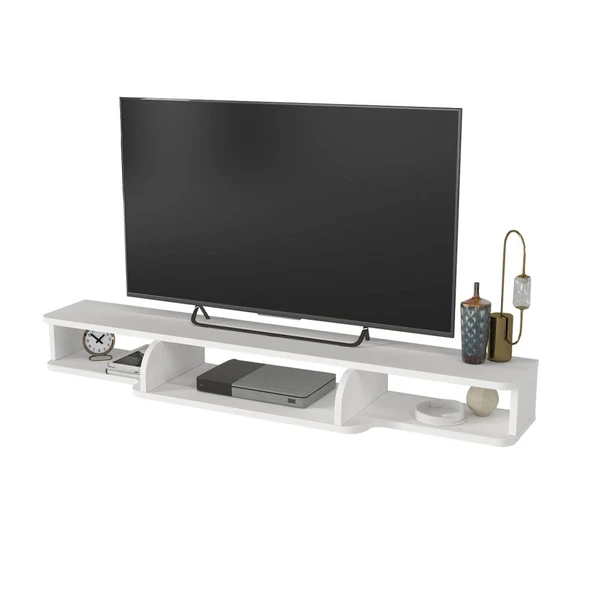 Dekorister Leppo Tv Sehpası Beyaz 135 cm - 9