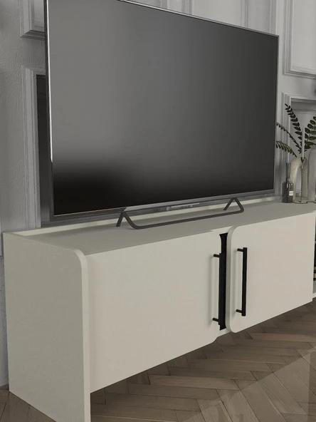 Dekorister Venera Tv Sehpası Kumtaşı - Senkronsiyah 150 cm - 4