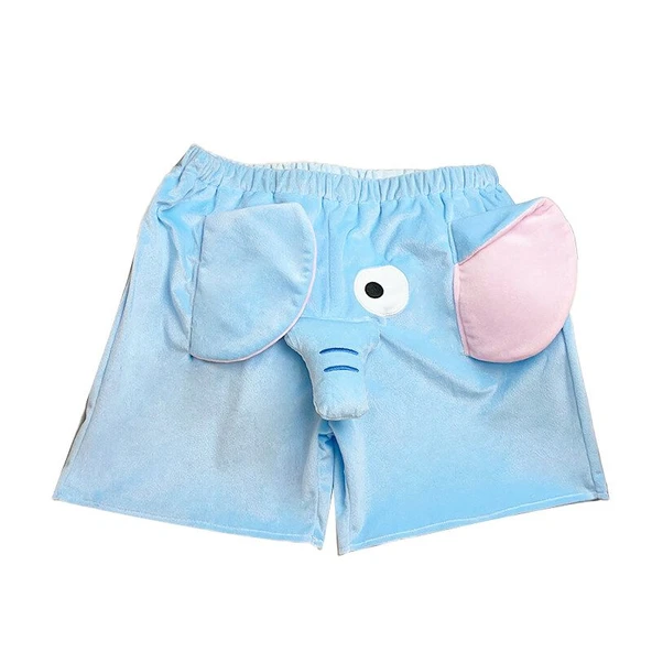 Fil Peluş Oyuncak Pantolon - Pembe - Small (50-75 kg) - 8