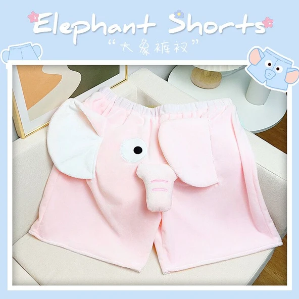 Fil Peluş Oyuncak Pantolon - Pembe - Large (75-100 kg) - 6