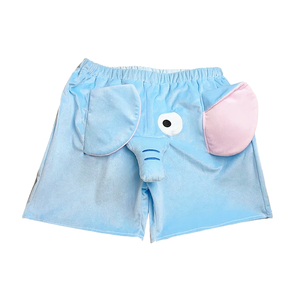 Fil Peluş Oyuncak Pantolon - Pembe - Small (50-75 kg) - 11