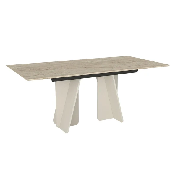 Dekorister Sevilla Yemek Masası Kumtaşı - Traverten 180cm - 5