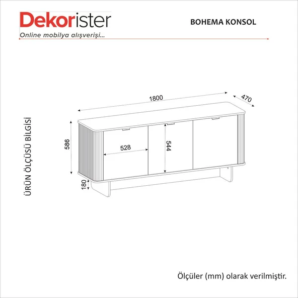 Dekorister Bohema Konsol Aytaşı - Sepet - 8