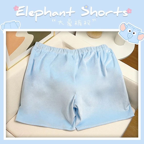 Fil Peluş Oyuncak Pantolon - Mavi - Large (75-100 kg) - 4