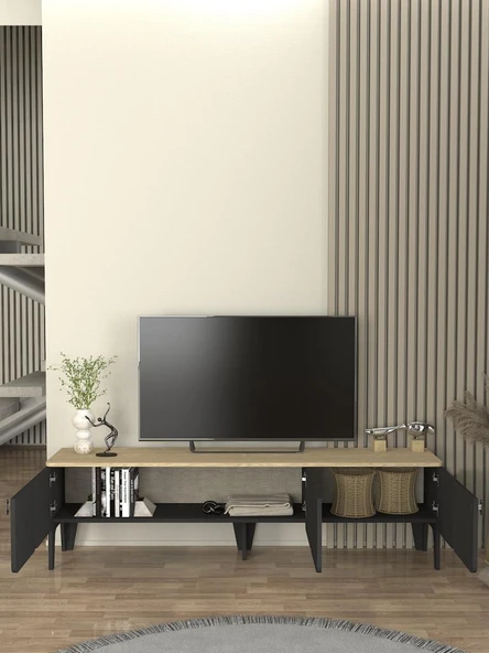 Dekorister Pedro Tv Sehpası Antrasit - Rota 180cm - 3
