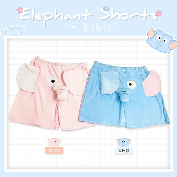 Fil Peluş Oyuncak Pantolon - Mavi - Small (50-75 kg) - 5