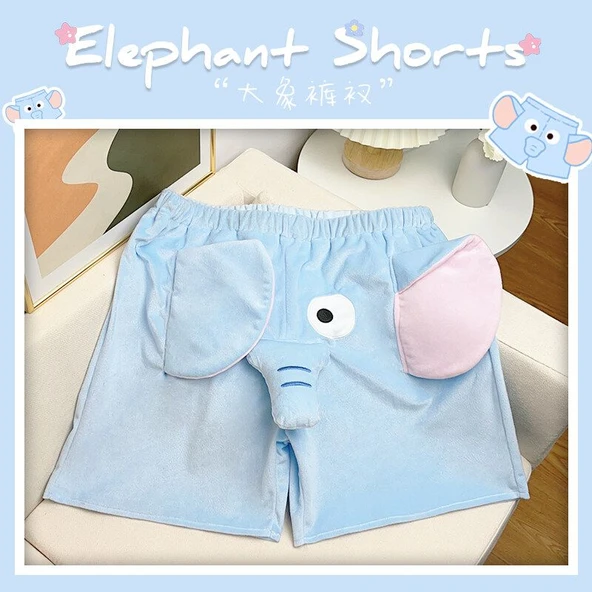 Fil Peluş Oyuncak Pantolon - Pembe - Large (75-100 kg) - 3