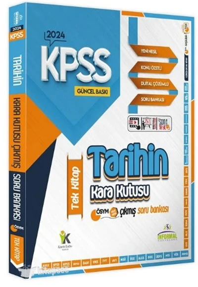2024 KPSS Tarihin Kara Kutusu Çıkmış Sorular Soru Bankası Tek Kitap İnformal Yayınları