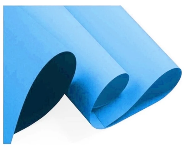 Fon Kartonu 50X70 Mavi 160 gr Rulo Şeklinde - 10 adet