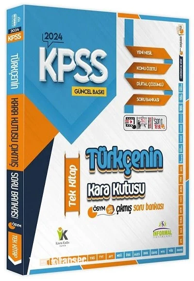 2024 KPSS Türkçenin Kara Kutusu Çıkmış Sorular Soru Bankası Tek Kitap İnformal Yayınları