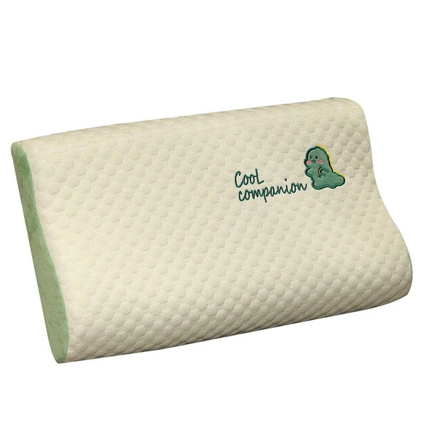 Çizgi Film Hayvan Hafızalı Köpük Yastık - Balina Yüksek Alçak Yastık - 50x30x10cm - 12
