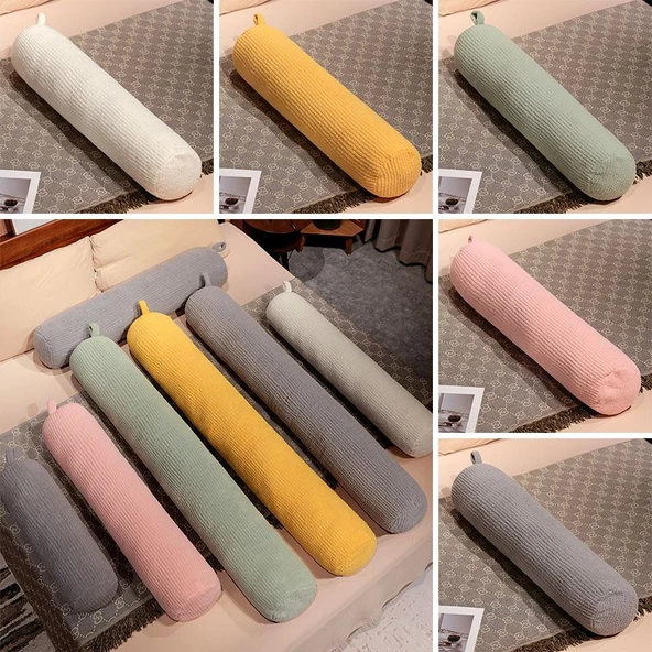 Puf Polar Silindir Uzun Yastık - Gri 60cm - 9