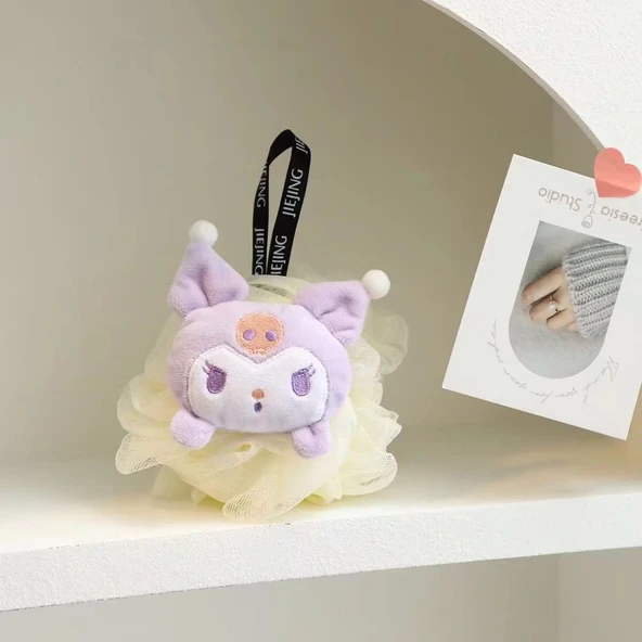Çizgi Film Kafalı Banyo Lifi - Kuromi - 7
