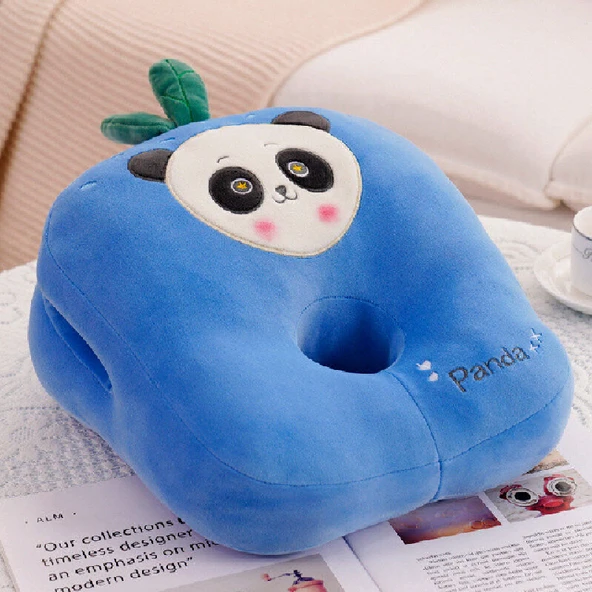 Yaban Mersinli Panda Süper Yumuşak Uyku Yastığı 30x35x15cm