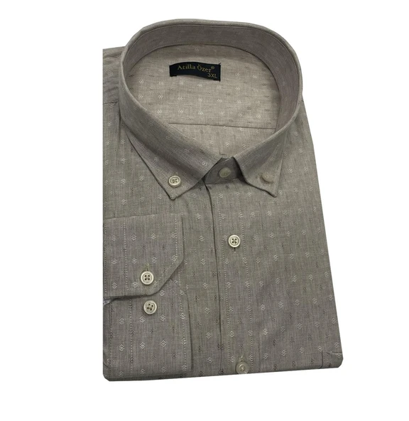Atilla Özer Büyük Beden Klasik Erkek Gömlek 7322 - 2