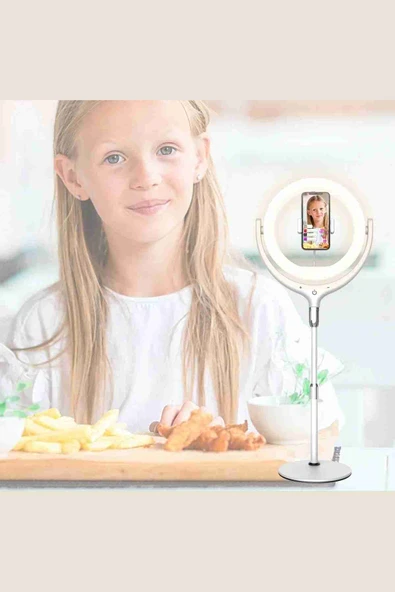 Fuchsia ZP06 Ayarlanabilir Açılı Bluetooth 4.2 Dokunmatik Kontrollü Tripodlu Selfie Işığı - Resim 2