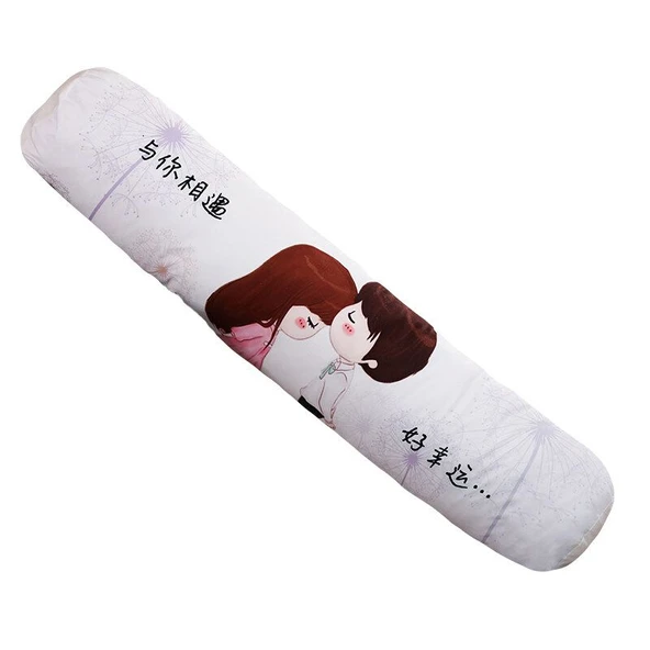 Silindir Peluş Yastık - Kalp Atışı Hediyesi - 100cm - 12