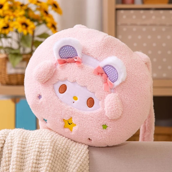 Peluş Ayı Sırt Çantası - 33x35cm - 12