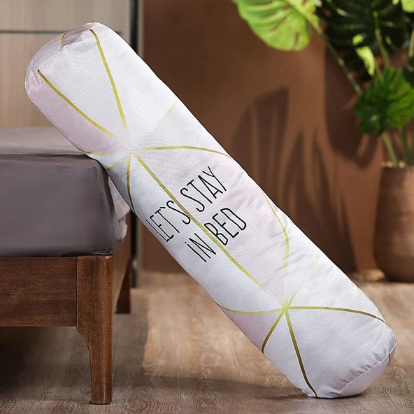 Silindir Peluş Yastık - Kalp Atışı Hediyesi - 100cm - 8