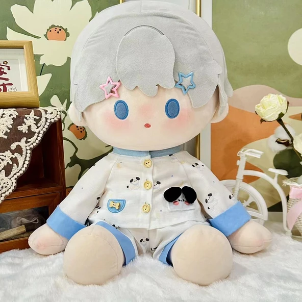 40cm Oyuncak Bebek için Karga Desenli Pijama - Resim 3