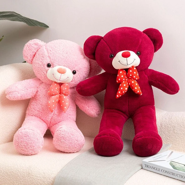Pembe Peluş Oyuncak Ayı - 110 cm - 3