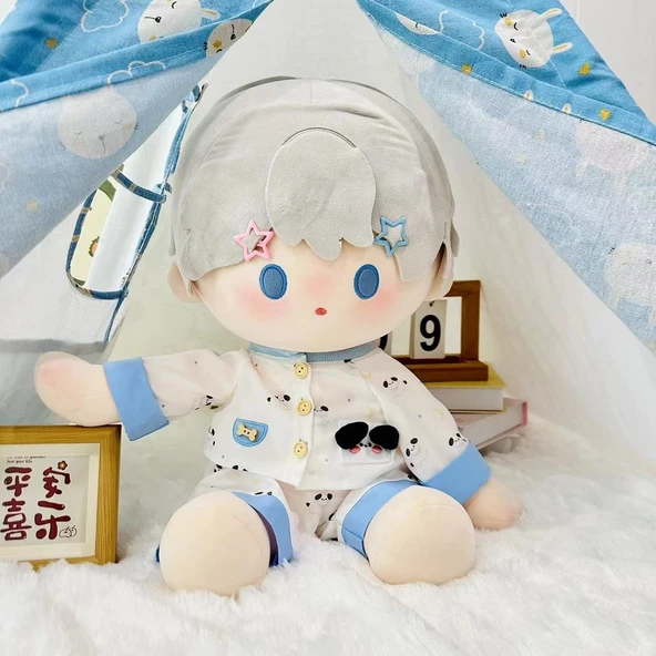 40cm Oyuncak Bebek için Karga Desenli Pijama - Resim 7