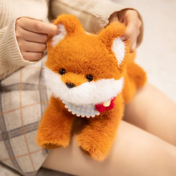 Çiçek Desenli Peluş Oyuncak Bebek - 28cm - 7