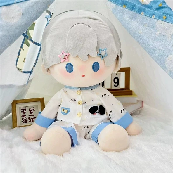 40cm Oyuncak Bebek için Karga Desenli Pijama - Resim 12