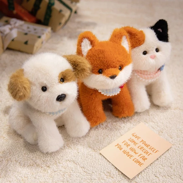 Çiçek Desenli Peluş Oyuncak Bebek - 28cm - 2