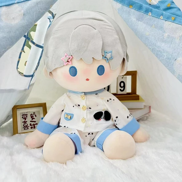 40cm Oyuncak Bebek için Karga Desenli Pijama - Resim 4