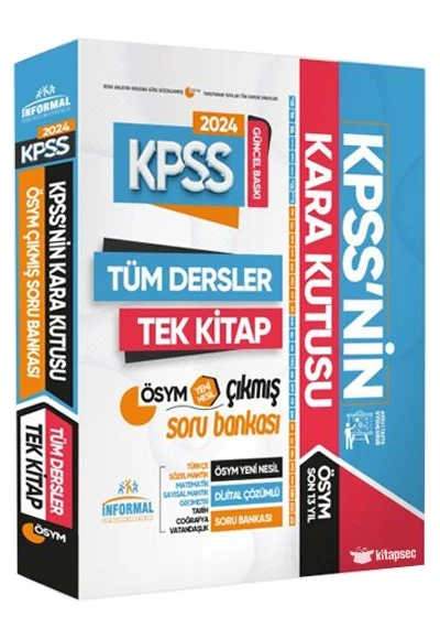 2024 KPSS`nin Kara Kutusu Tüm Dersler Tek Kitap GY-GK ÖSYM Çıkmış Soru Konu Anla Çözümlü Kara Kutu