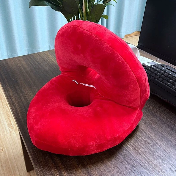 Çizgi Film Desenli 30cm Peluş Uyku Yastığı - Beş Petal Çiçek - 5