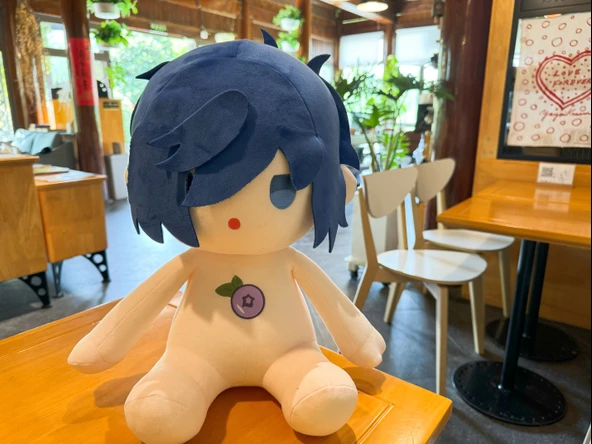 Persona Serisi Pamuklu Peluş Bebek - Yuki Ri 0 Ağız 40cm - 5