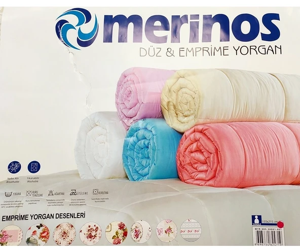 Merinos Hazel Pamuklu Tek Kişilik Yorgan-Bej Ekru - 5