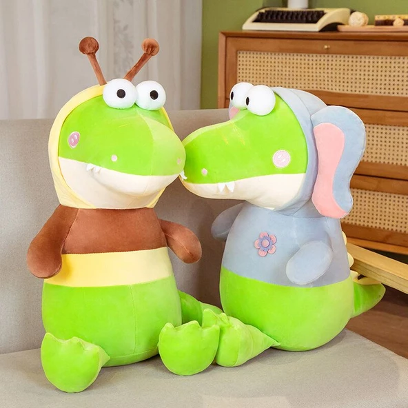 Dönüşebilen Dinozor Peluş Oyuncak - Arı - 45cm - 8